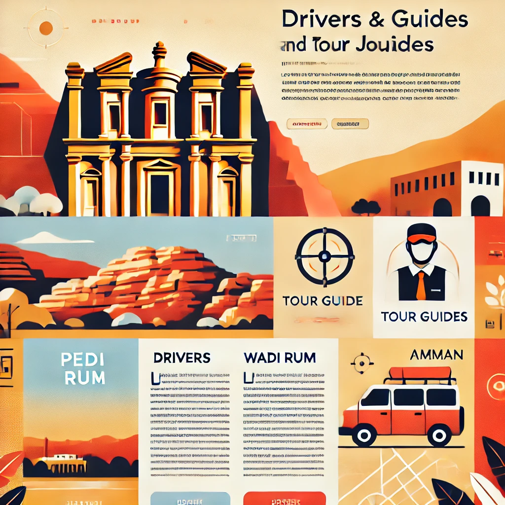 English-speaking guides and drivers for tours and trips in Jordan.